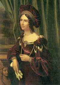 Koningin Wilhelmina door Friedrich Wilhelm Bury, 1819